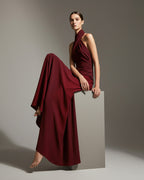 VIRENNE Halter Column Gown