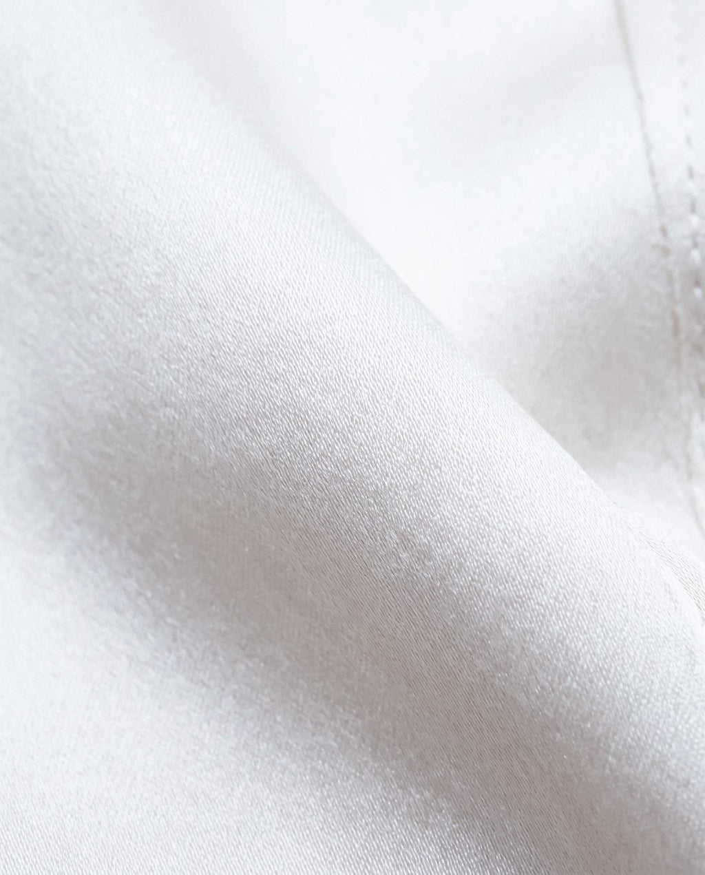 Ivory Silk Satin Wide Leg Trousers