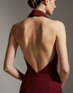 VIRENNE Halter Column Gown