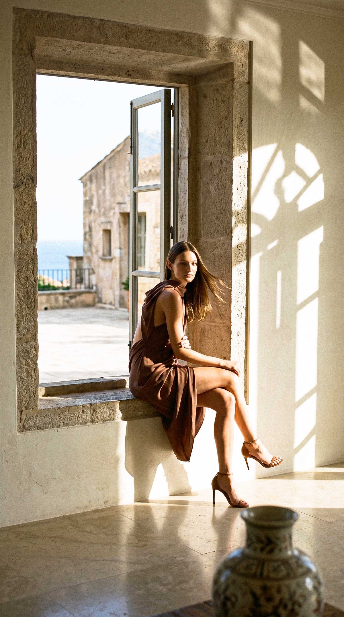 Alméra Draped Mini Dress