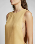 Velia Asymmetrical Linen Mini Dress