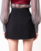 ELYR Crepe Mini Skirt