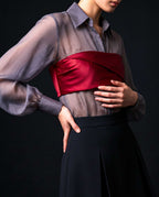 ELYR Crepe Mini Skirt