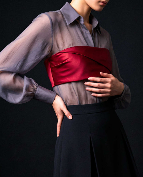 ELYR Crepe Mini Skirt