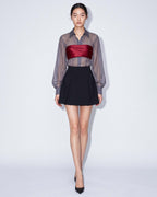 ELYR Crepe Mini Skirt
