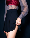 ELYR Crepe Mini Skirt