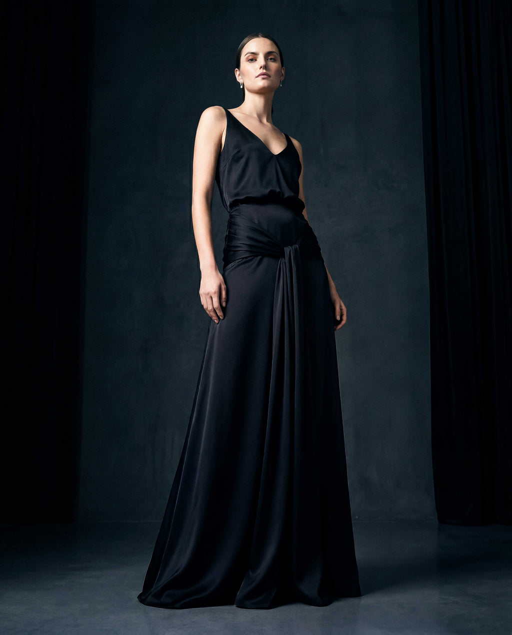 MARLENE Satin Long Dress