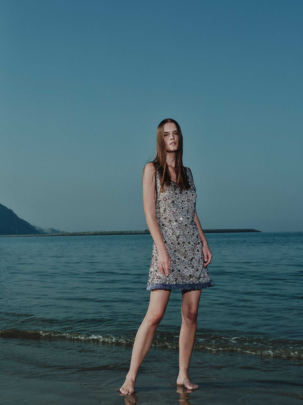Floral Embroidered Mini Dress