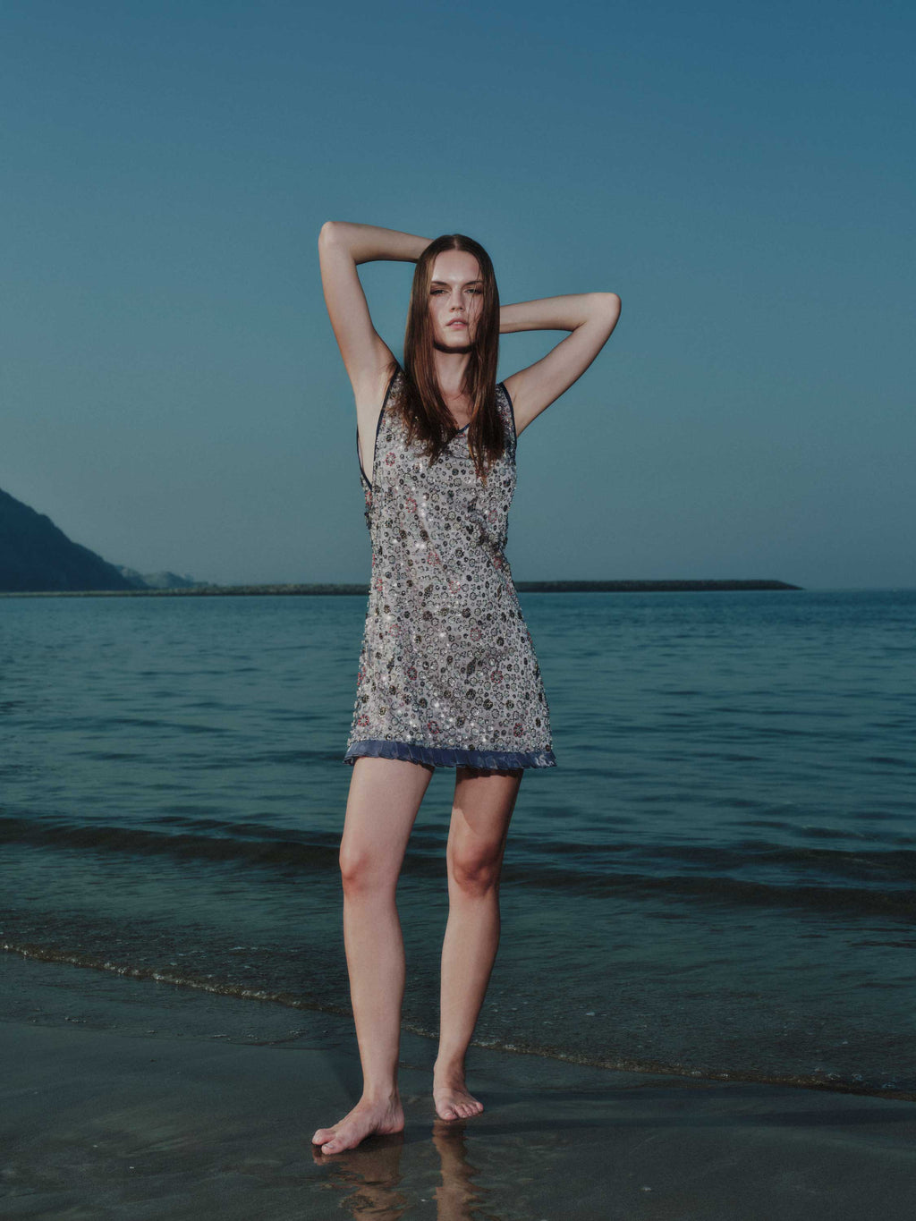 Floral Embroidered Mini Dress