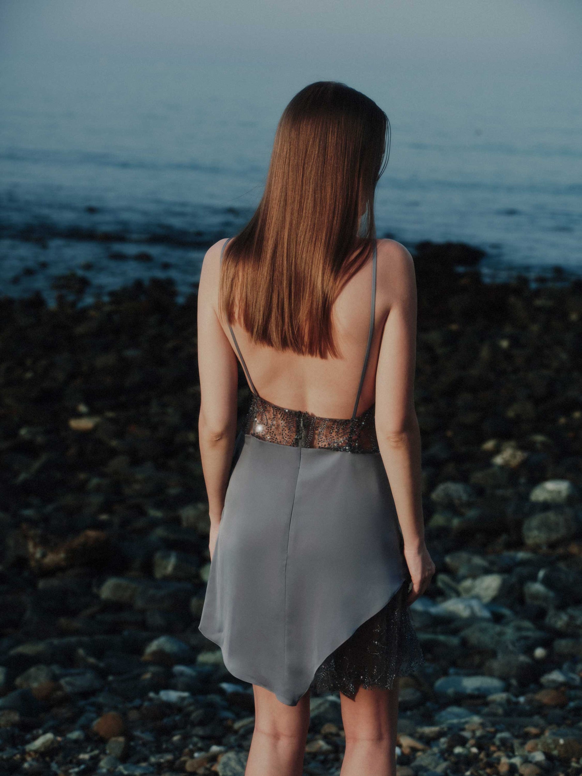 Silk Satin Mini Dress