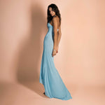 Long dress with Rose Detail